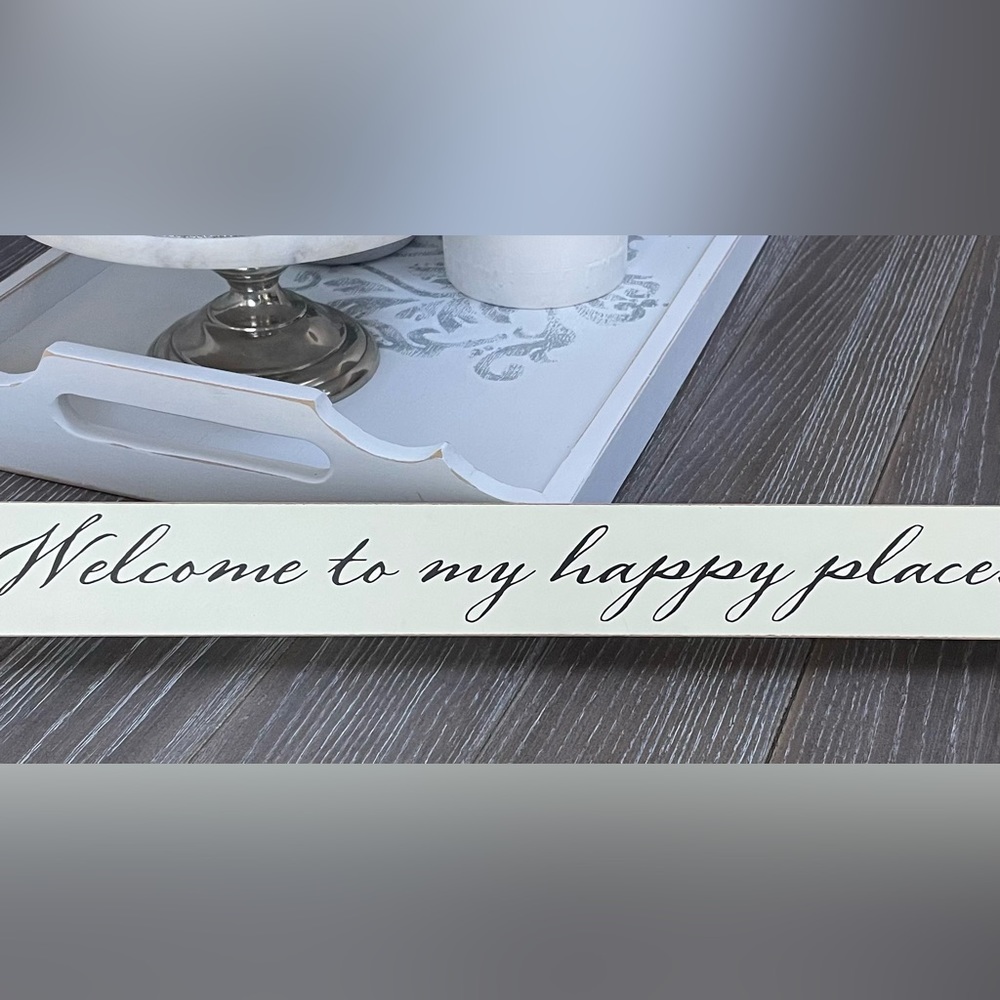 Hallmark ‘Welcome to my happy place.’ Wood Sign